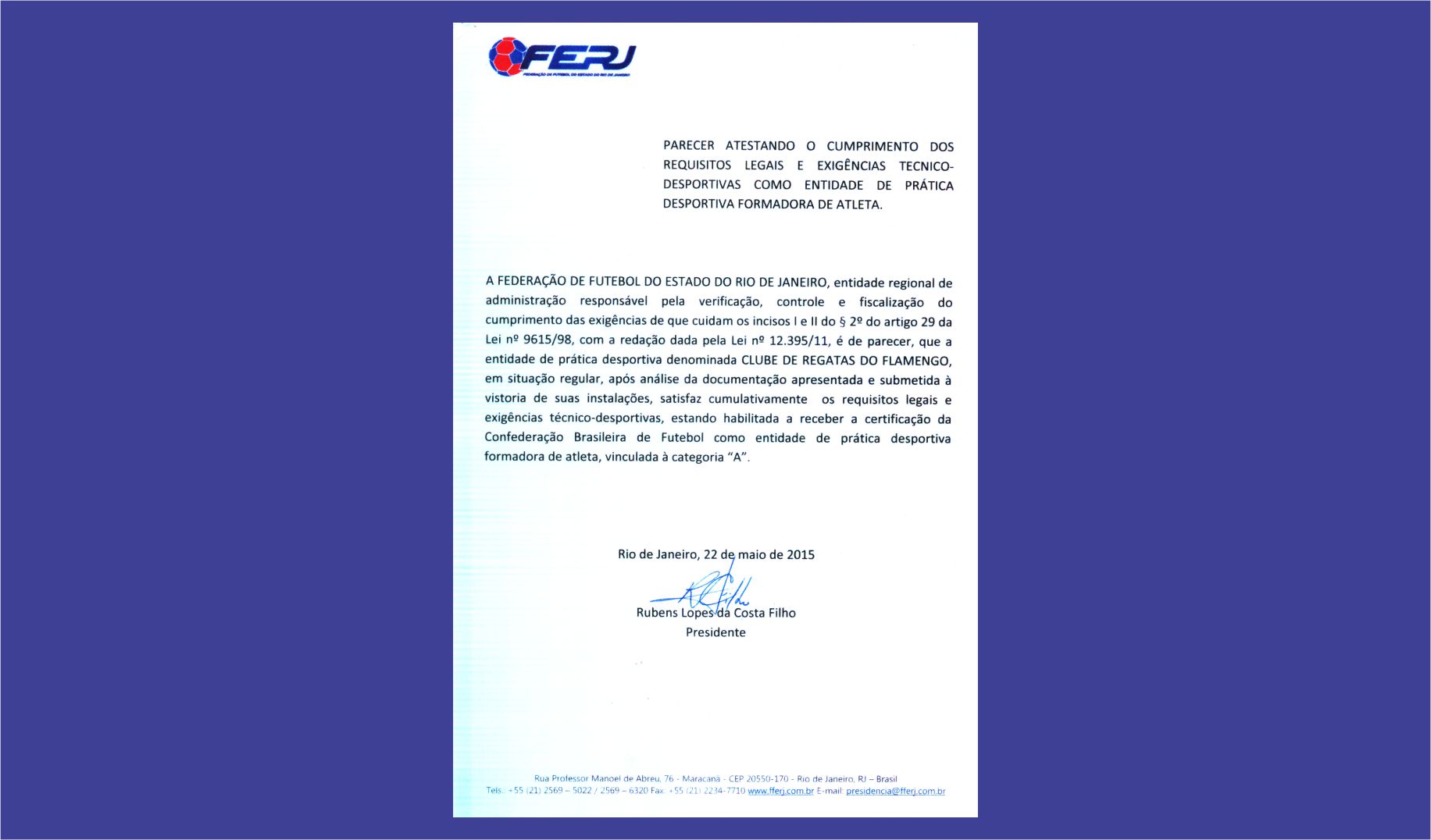 Flamengo obtém requisitos para certificado de Clube Formador de Atletas