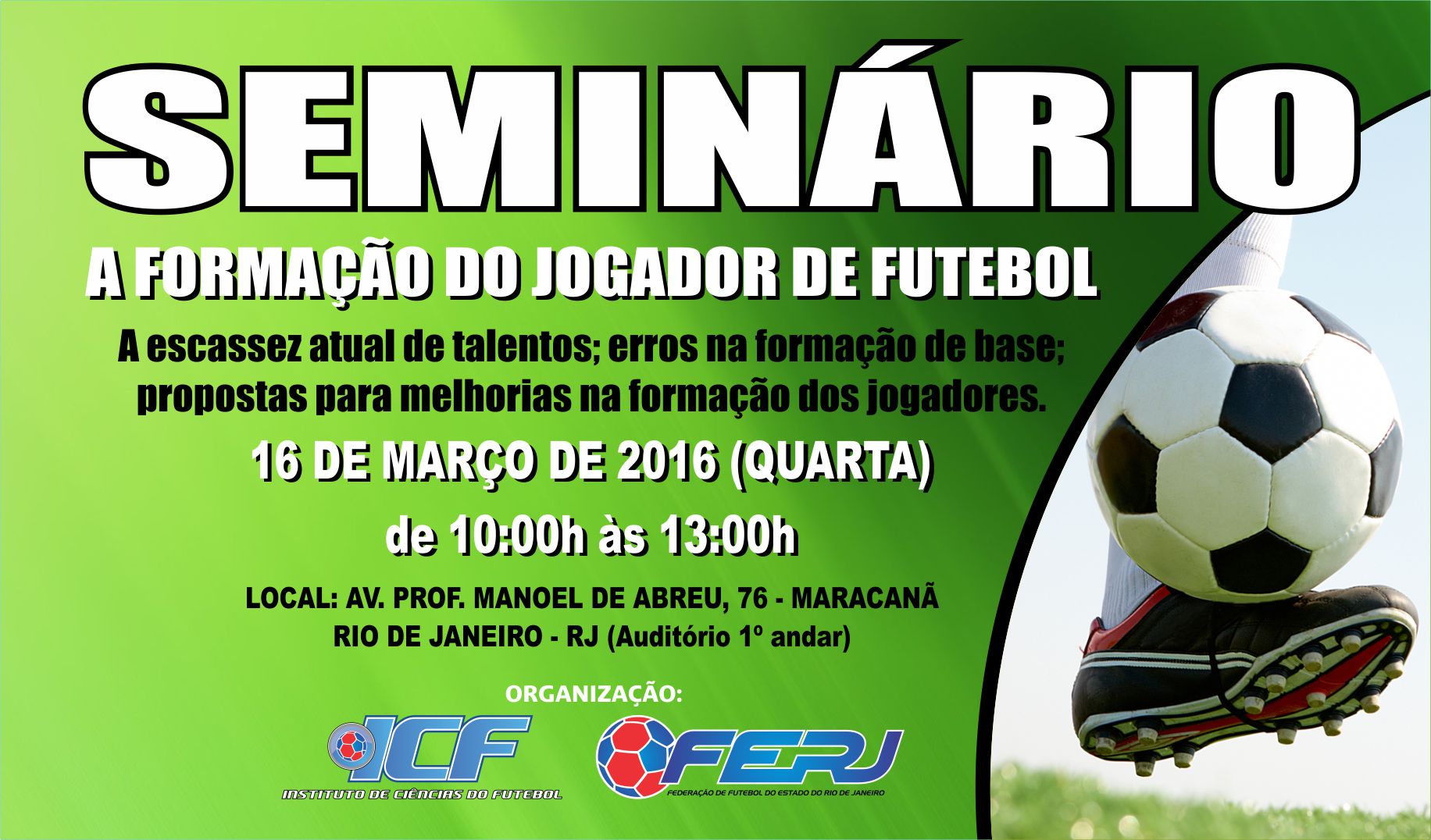 Seminário - A Formação do Jogador de Futebol