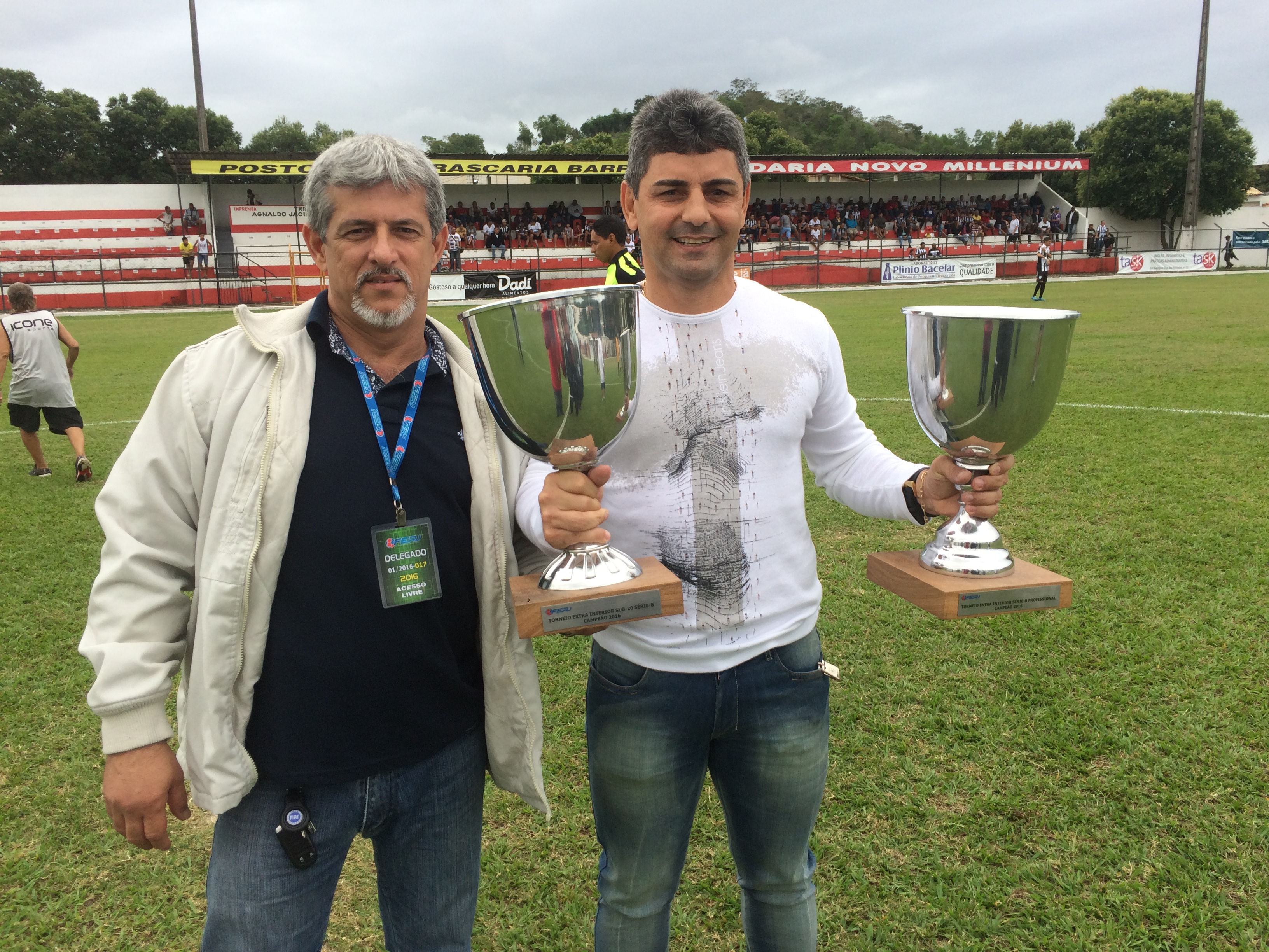 Americano recebe as Taças de Campeão do Torneio do Interior da Série B de Profissionais e Sub-20