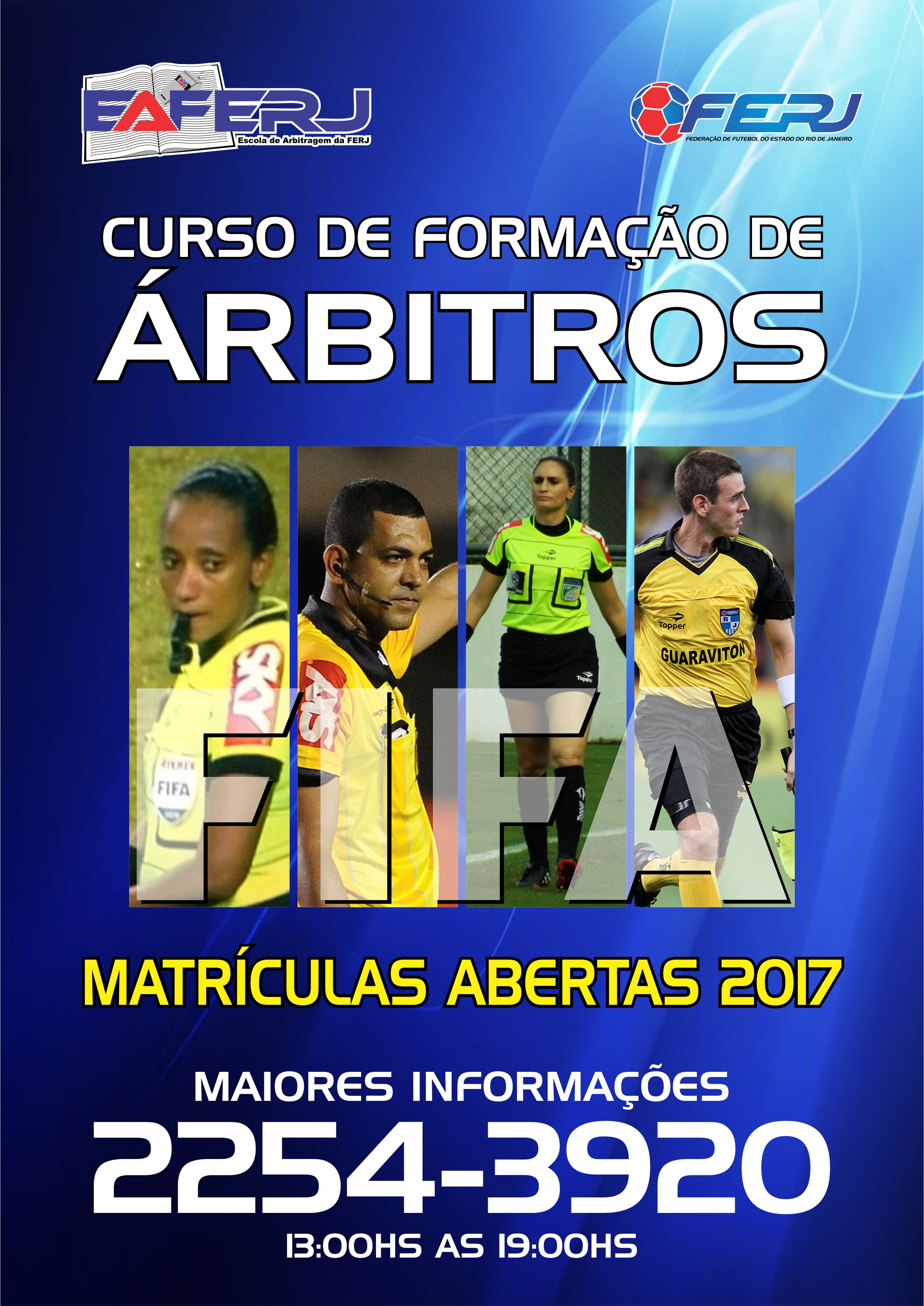 Curso de Árbitros - Matrículas abertas - Turma 2017