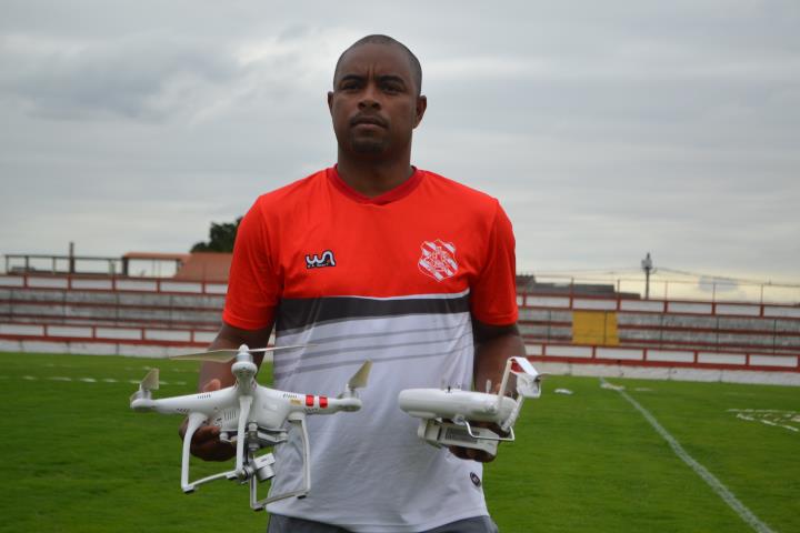 Drone auxilia o trabalho da comissão técnica do Bangu