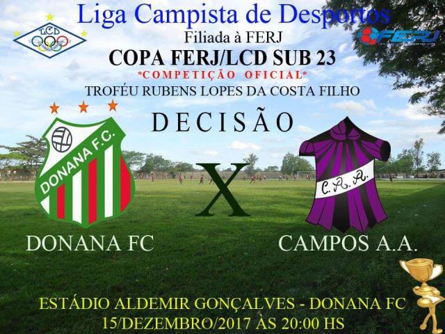 Donana e Campos disputam a final da Copa FERJ/LCD Sub-23