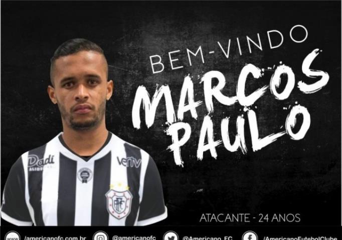 Americano anuncia contratação do atacante Marcos Paulo