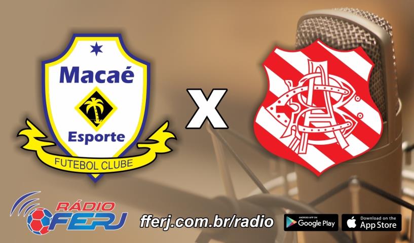 Rádio FERJ transmite Macaé x Bangu