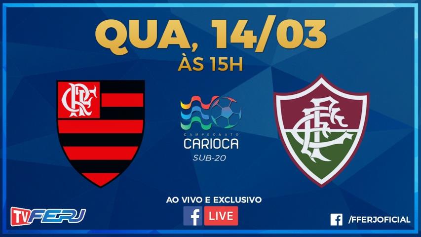 Sub-20: TV FERJ transmite o Fla-Flu