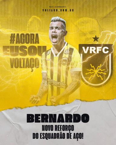 Voltaço anuncia a contratação do atacante Bernardo