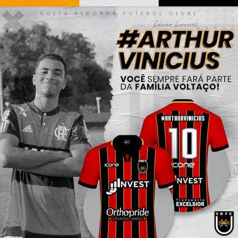 Voltaço usará camisa em homenagem a Arthur Vinícius na Taça Rio