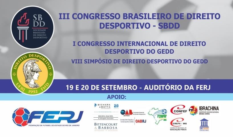 FERJ sedia 3º Congresso Brasileiro de Direito Desportivo