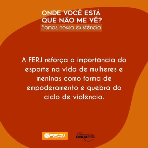 FERJ e ONU pelo fim da violência contra as mulheres e meninas