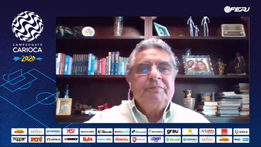 Presidente da FERJ responde perguntas dos jornalistas