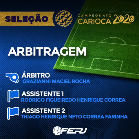 FERJ elege o melhor árbitro e os melhores auxiliares do Carioca