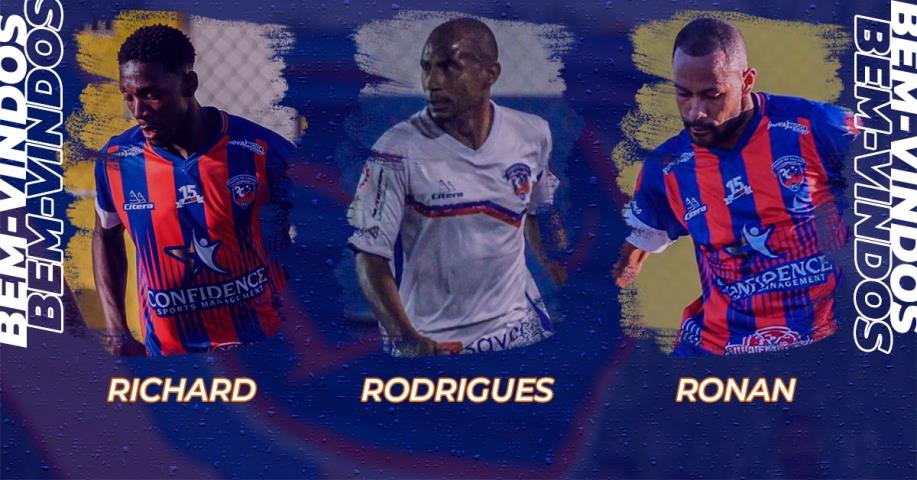 Duque de Caxias anuncia mais três reforços para a Série B1