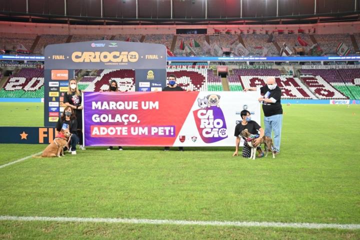 CarioCão ganha o apoio dos atletas na final do Carioca