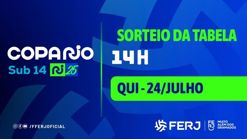 Sorteio da tabela da Copa Rio Sub-14