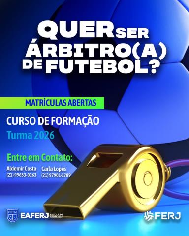 CURSO DE ÁRBITROS 2026 - MATRÍCULAS ABERTAS