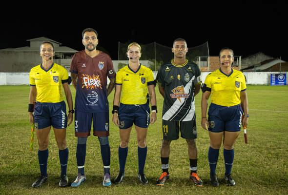 Trio feminino apita na abertura do Campeonato Municipal de Italva