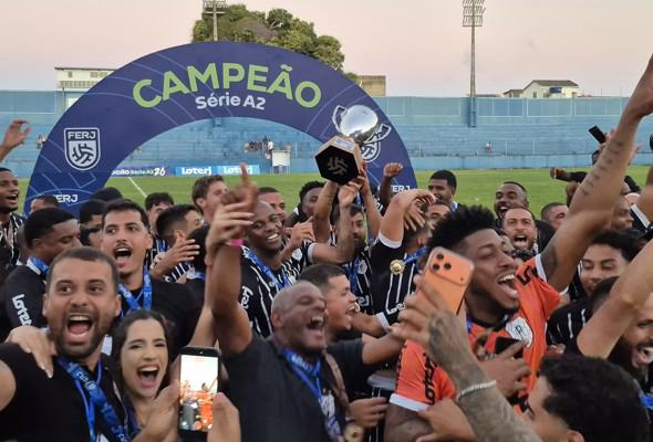 Americano conquista o título da Série A2 e o acesso ao Cariocão 