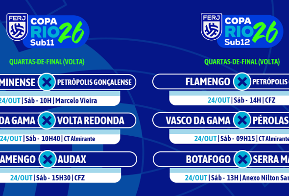 Copa Rio Base define os semifinalistas da competição