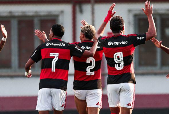 Fla bate o Athletico-PR e entra no G8 do Brasileiro Sub-20