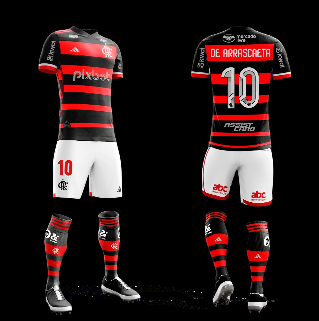 Uniforme 1 do C.R Flamengo