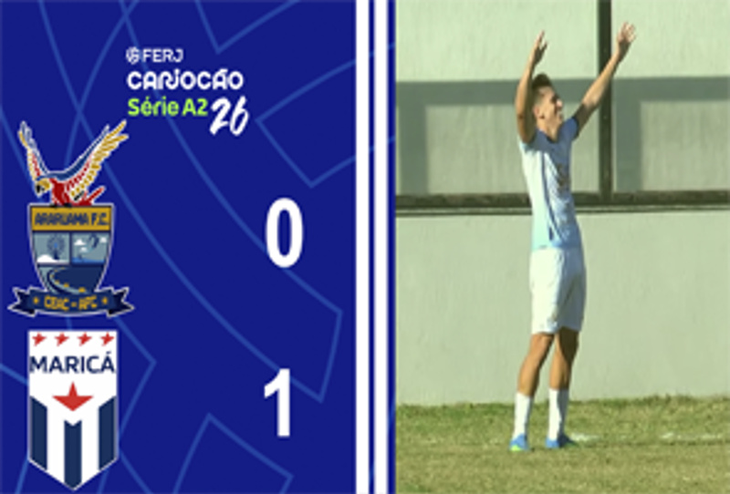 CARIOCA SÉRIE A2 - TAÇA SANTOS DUMOUNT - 6ª RODADA - ARARUAMA 0X1 MARICÁ