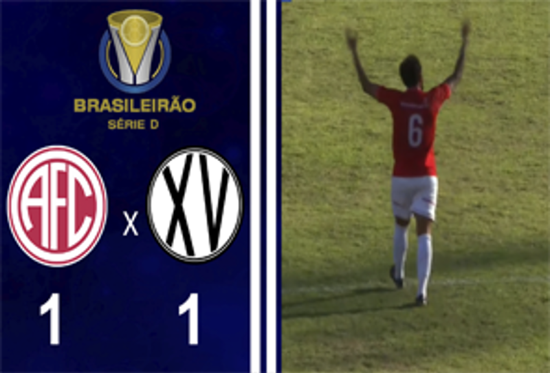BRASILEIRO SÉRIE D 2026 - 2ª FASE - JOGO DE IDA -  AMERICA 1X1 XV DE PIRACICABA