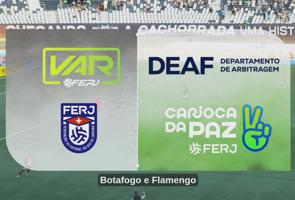 QUARTAS DE FINAL - BOTAFOGO X FLAMENGO - CHECAGEM PROTOCOLAR DE GOL