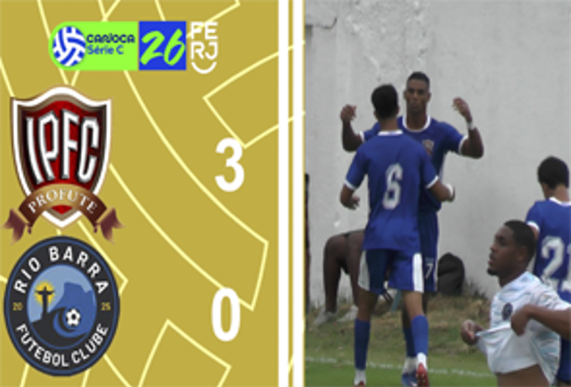 CARIOCA SÉRIE C - TAÇA WALDIR AMARAL - 1ª RODADA - ITABORAÍ PROFUTE 3X0 RIO BARRA