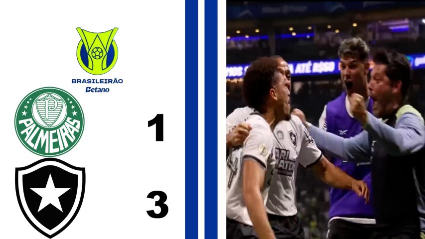 Palmeiras 1x3 Botafogo - 36ª Rodada - Brasileiro Série a 2024