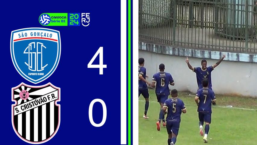 São Gonçalo 4x0 São Cristovão - Carioca Série B1 - Taça Corcovado - 7ª Rodada
