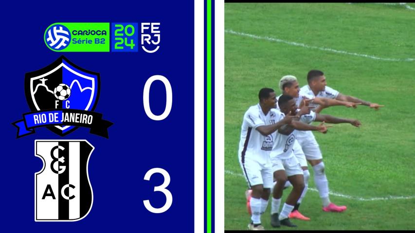 Rio de Janeiro 0x3 Campo Grande  - Carioca Série B2 - Taça Maracanã - 8ª Rodada
