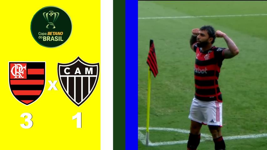 Flamengo 3x1 Atlético Mg - Copa do Brasil 2024 - Final - Jogo de Ida