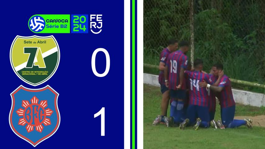 7 de Abril 0x1 Bonsucesso - Carioca Série B2 - Taça Maracanã - 8ª Rodada