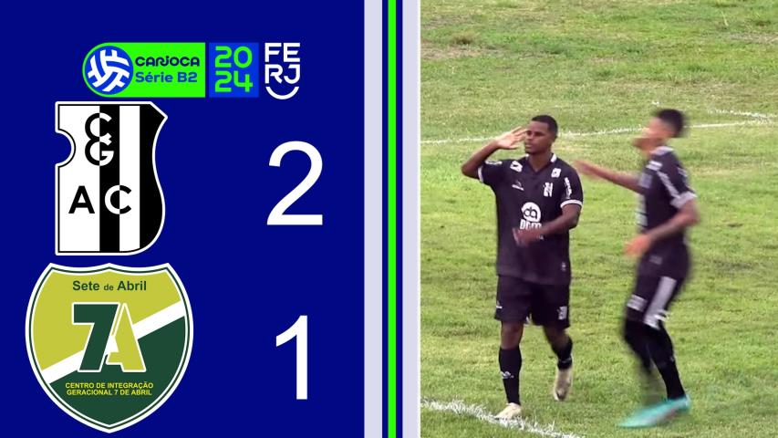 Campo Grande 2x1 7 de Abril - Carioca Série B2 - Taça Maracanã - 9ª Rodada