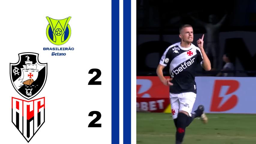 Vasco 2x2 Atlético Go - 36ª Rodada - Brasileiro Série a 2024