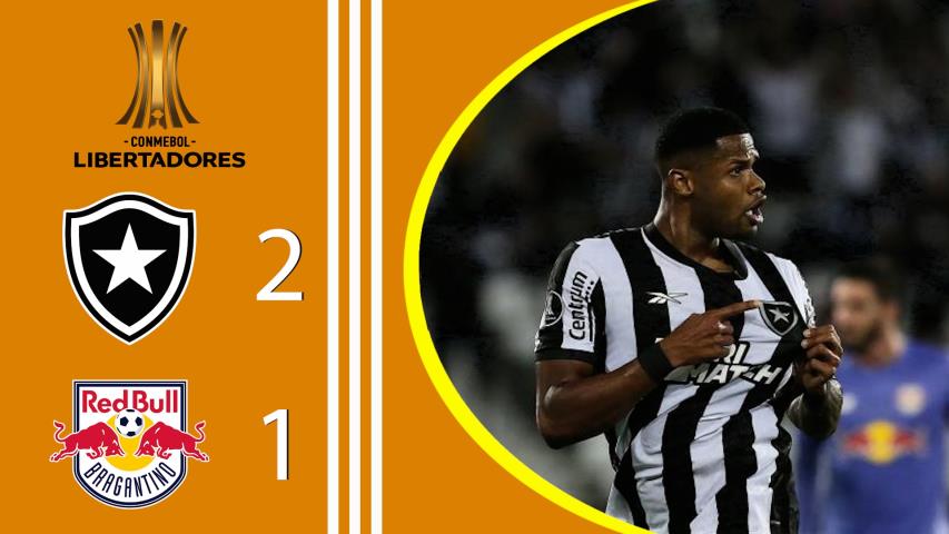 Botafogo 2x1 Red Bull Bragantino - Libertadores - 3ª Fase - Jogo de Ida