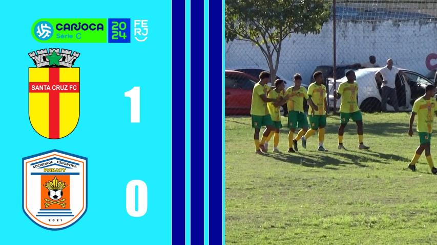 Santa Cruz 1x0 Paraty - Carioca Série C - Taça Waldir Amaral - 5ªrodada
