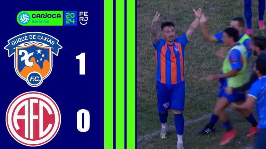 Duque de Caxias 1x0 America - Carioca Série A2 - Taça Santos Dumont - 6ªrodada