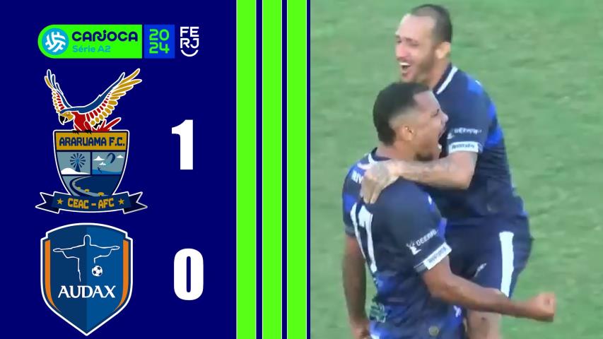 Araruama 1x0 Audax - Carioca Série A2 - Taça Santos Dumont - 8ª Rodada