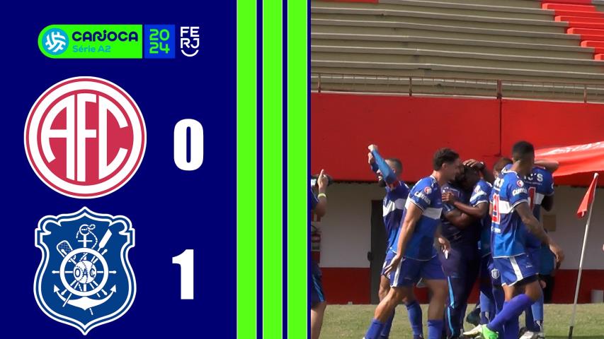 America 0x1 Olaria - Carioca Série A2 - Taça Santos Dumont - 10ª Rodada