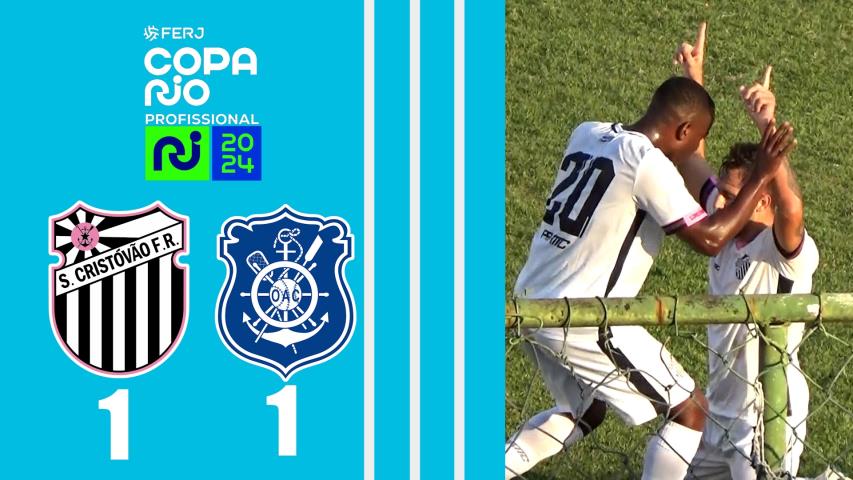 São Cristovão 1x1 Olaria - Copa Rio Profissional 2024 - 1ª Fase - Jogo de Ida