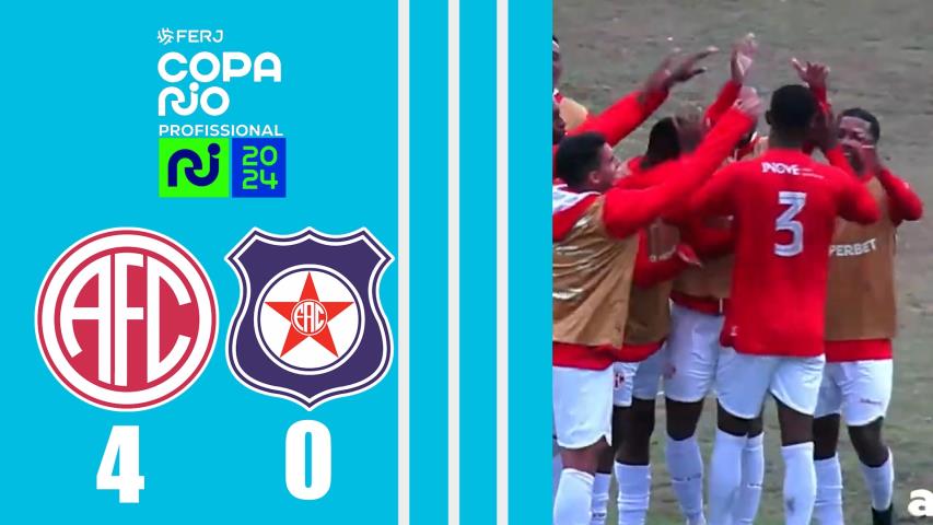 America 4x0 Friburguense - Copa Rio Profissional 2024 - 1ª Fase - Jogo de Volta