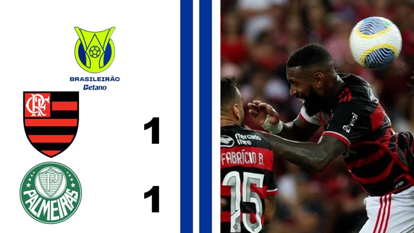 Flamengo 1x1 Palmeiras - 22ª Rodada - Brasileiro Série a 2024