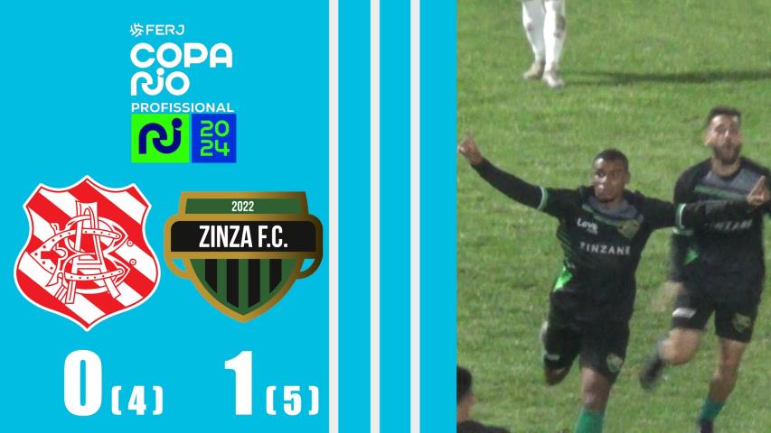 Bangu 0 (4) X (5) 1 Zinzane - Copa Rio Profissional 2024 - 2ª Fase - Jogo de Volta