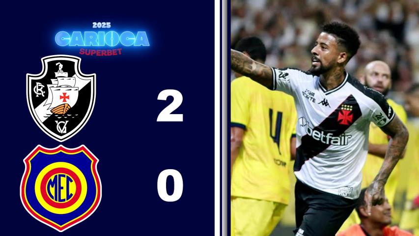 Carioca Superbet 2025 - Taça Guanabara - 4ª Rodada - Vasco 2x0 Madureira