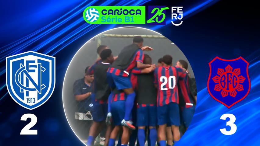 Carioca Série B1 PROF. (2025) - Taça Corcovado - 7ª Rodada - Niteroiense 2x3 Bonsucesso