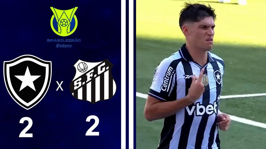 Brasileiro Série a 2025 - 30ª Rodada - Botafogo 2x2 Santos 