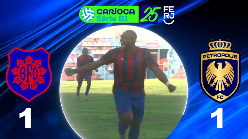 Carioca Série B1 PROF. (2025) - Taça Corcovado - 10ª Rodada - Bonsucesso 1x1 Petrópolis
