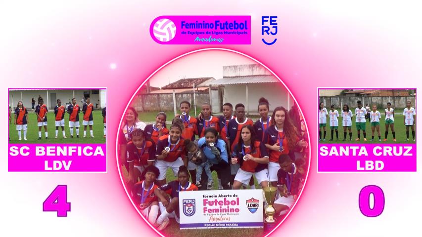 Tor. Aber. de Futebol Feminino - Ligas Municipais -sc Benfica Ldv Campeã - Região Médio Paraíba 2025