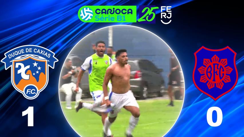 Carioca Série B1 PROF. (2025) - Semifinal - Jogo Ida - Duque de Caxias 1x0 Bonsucesso